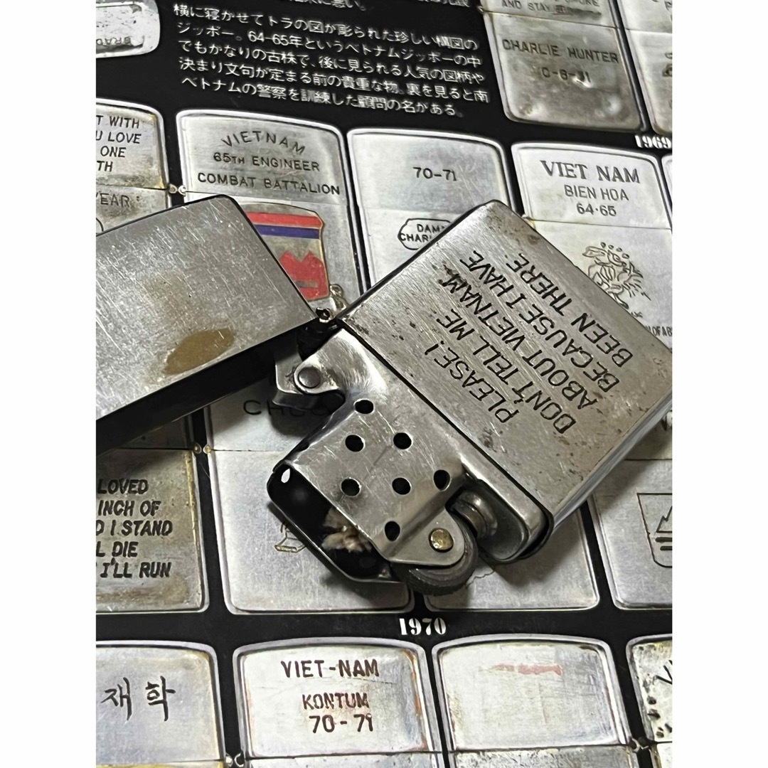 ZIPPO(ジッポー)の【ベトナムZIPPO】本物 1969年製ベトナムジッポー「戦闘ヘリ」NUI メンズのファッション小物(タバコグッズ)の商品写真