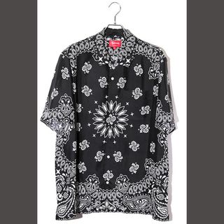 シュプリーム(Supreme)の21SS Supreme Bandana Silk S/S Shirt XL 黒(シャツ)