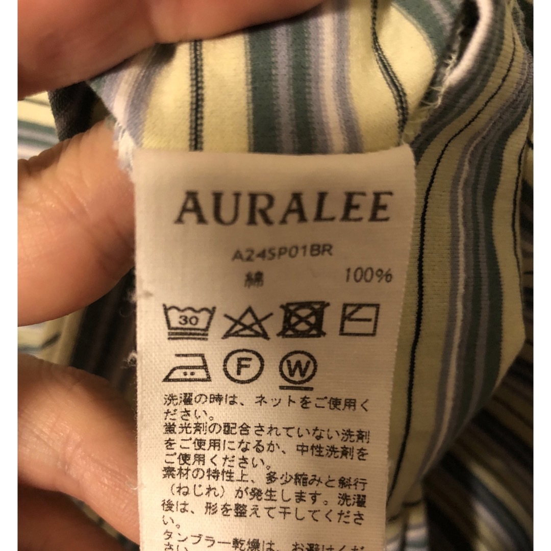 AURALEE(オーラリー)のAURALEE 24SS ボーダーボートネックT メンズのトップス(Tシャツ/カットソー(七分/長袖))の商品写真
