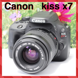 キヤノン(Canon)の❤️軽量コンパクト❤️高機能❤️Canon  kiss x7 レンズキット❤️(デジタル一眼)