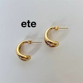 ete - ete ダブルフープ ピアス