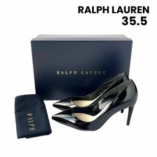 ラルフローレン(Ralph Lauren)のRALPH LAUREN ラルフローレン エナメル パンプス ブラック 35.5(ハイヒール/パンプス)