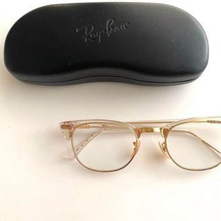 レイバン(Ray-Ban)の【新品未使用】Ray-Ban レイバン メガネ クリアレンズ 眼鏡 ゴールド(サングラス/メガネ)