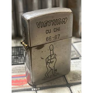 ジッポー(ZIPPO)の【ベトナムZIPPO】本物 1967年製ベトナムジッポー「ファックマン」CU(タバコグッズ)