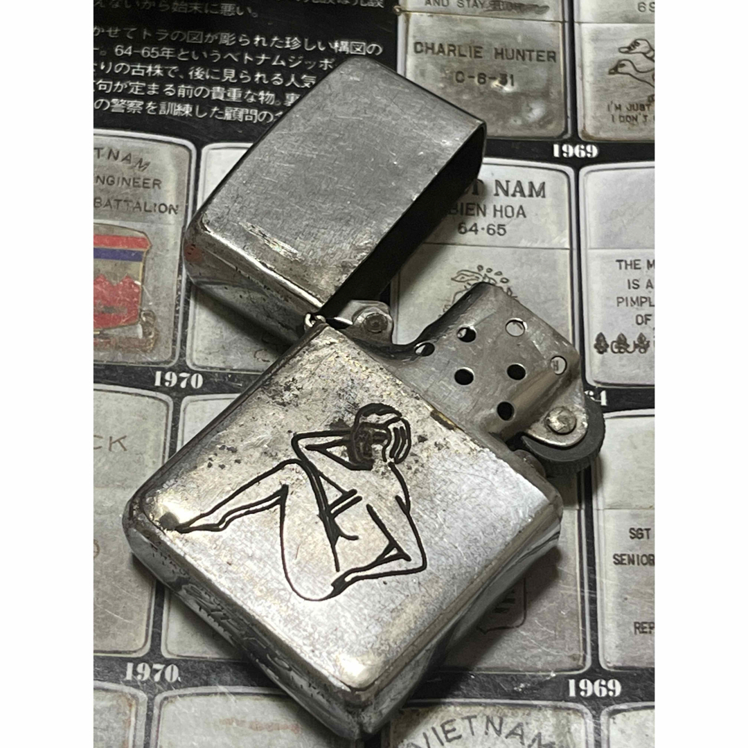 ZIPPO(ジッポー)の【ベトナムZIPPO】本物 1967年製ベトナムジッポー「ヌードモデル」 メンズのファッション小物(タバコグッズ)の商品写真