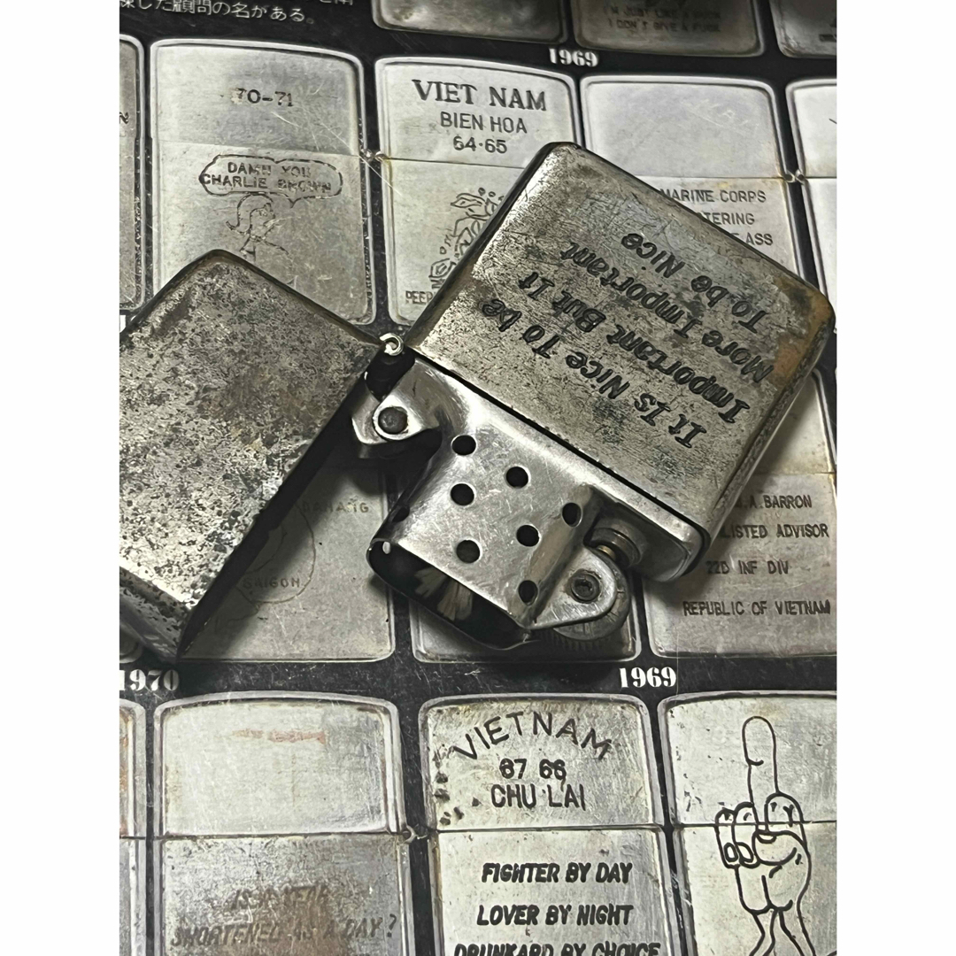 ZIPPO(ジッポー)の【ベトナムZIPPO】本物 1968年製ベトナムジッポー「戦闘ヘリコブラ」NUI メンズのファッション小物(タバコグッズ)の商品写真