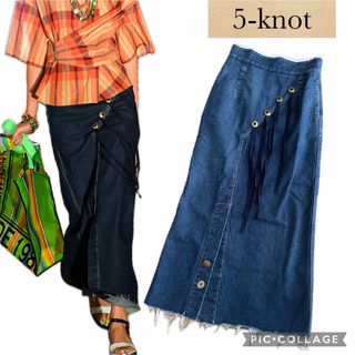 3.6万◆ 5-knot/ファイブノット I-Line DENIM Skirt