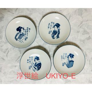 アリタヤキ(有田焼)の浮世絵　【レア　レトロ　非売品】UKIYO-E  皿　金陵　プレート　銘々皿(陶芸)