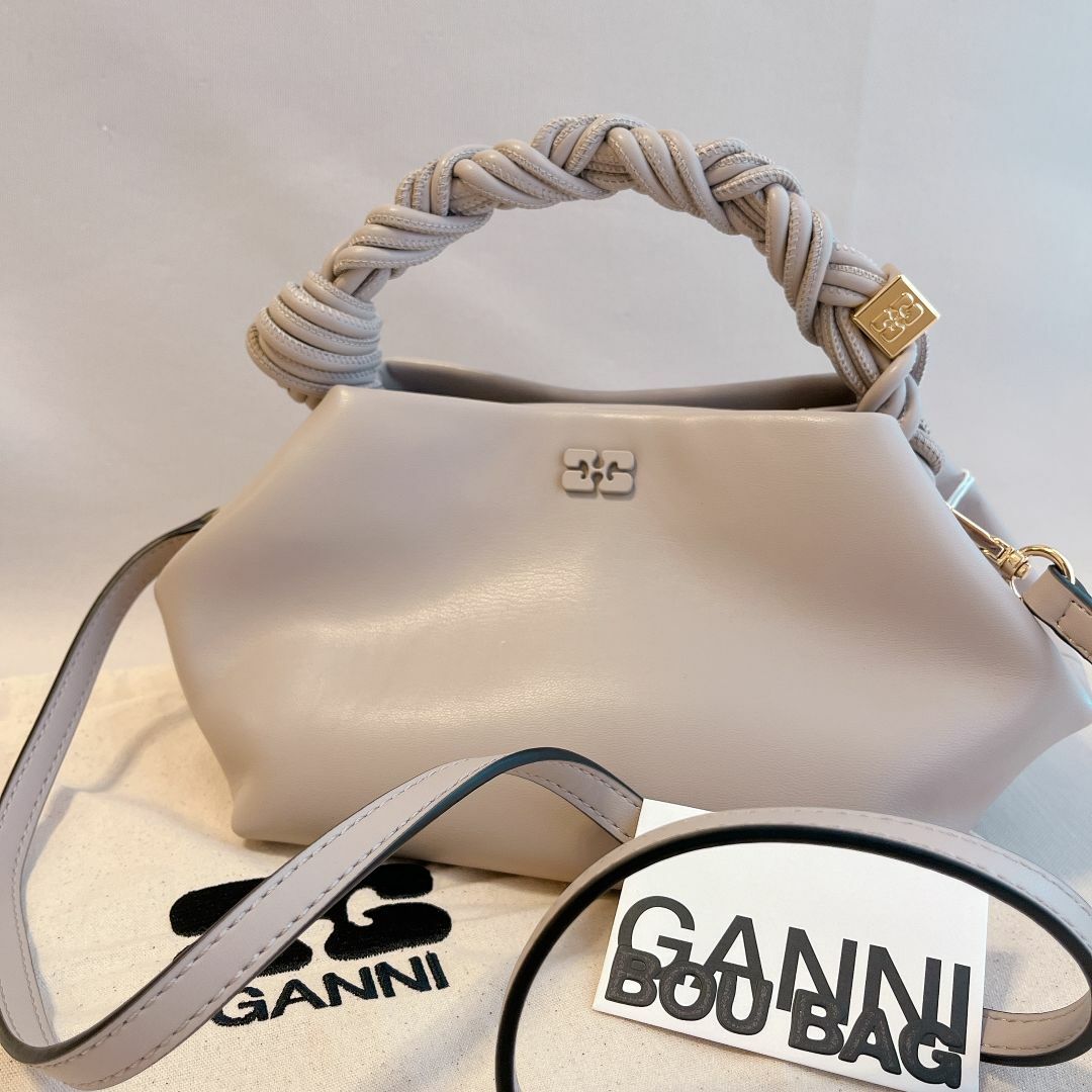 GANNI Bou フェイクレザー クロスボディ バッグ