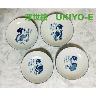 アリタヤキ(有田焼)の浮世絵　【レア　レトロ　非売品】UKIYO-E  皿　金陵　プレート　銘々皿(食器)