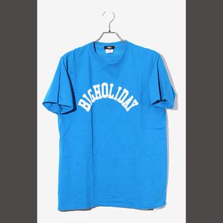 ティーエムティー(TMT)のティーエムティー × フルーツオブザルーム ビッグホリデイ Tシャツ L ブルー(Tシャツ/カットソー(半袖/袖なし))