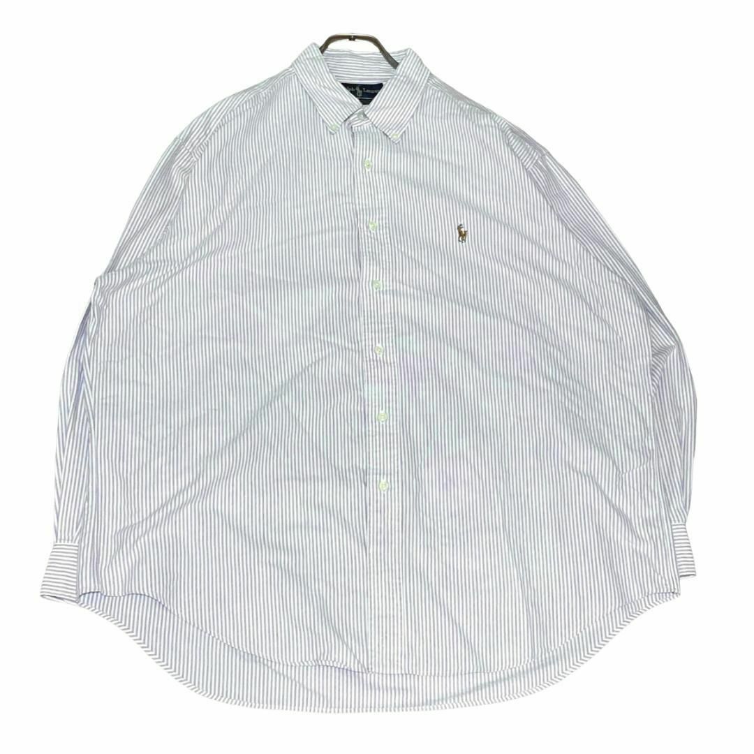 Ralph Lauren(ラルフローレン)のラルフローレン ストライプBD長袖シャツ オックスフォード ポニー刺繍 f45 メンズのトップス(シャツ)の商品写真