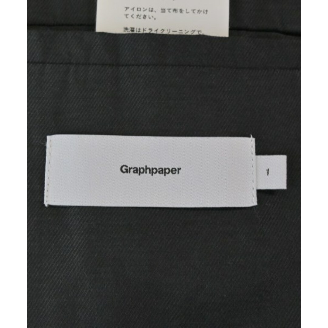 Graphpaper(グラフペーパー)のGraphpaper グラフペーパー カジュアルジャケット 1(S位) 黒 【古着】【中古】 メンズのジャケット/アウター(テーラードジャケット)の商品写真