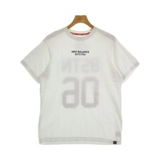 ニューバランス(New Balance)のNew Balance ニューバランス Tシャツ・カットソー 5(L位) 白 【古着】【中古】(Tシャツ/カットソー(半袖/袖なし))