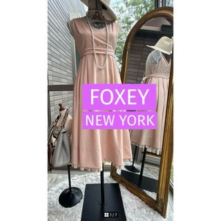 FOXEY NEW YORK - 綺麗なお姉さんのフォクシーニューヨーク上質リボンワンピース