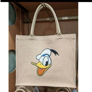 ディズニー(Disney)の★DISNEY STORE 完売品 リネン ドナルド 新品タグ付き(キャラクターグッズ)