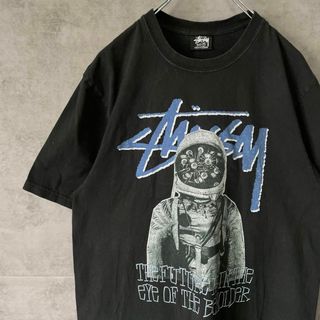 ステューシー(STUSSY)の【8ボールロボット】stussy古着Tシャツ黒ストリート改造マシンMsk8半袖(Tシャツ/カットソー(半袖/袖なし))