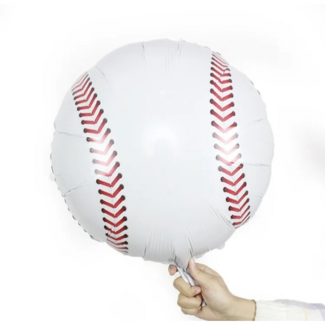 野球ボール バルーン 野球 4個セット 風船 誕生日 飾り お祝い 部活    スポーツ/アウトドアの野球(応援グッズ)の商品写真