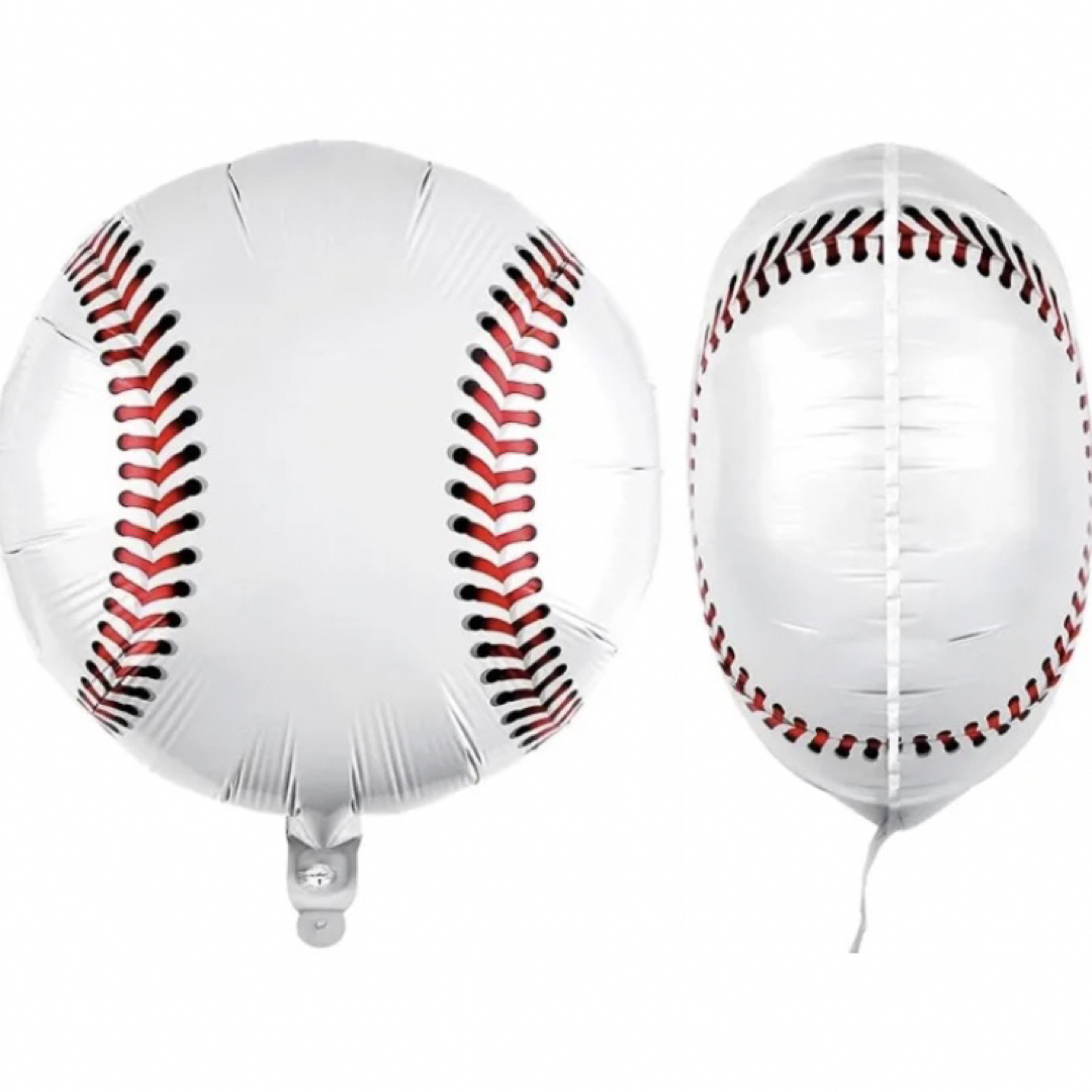 野球ボール バルーン 野球 4個セット 風船 誕生日 飾り お祝い 部活    スポーツ/アウトドアの野球(応援グッズ)の商品写真