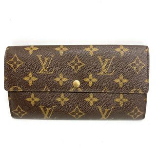 ルイヴィトン(LOUIS VUITTON)の★LOUIS VUITTON ルイヴィトン M61725 モノグラム ポシェット ポルトモネ クレディ 二つ折り 長財布 ブラウン(長財布)