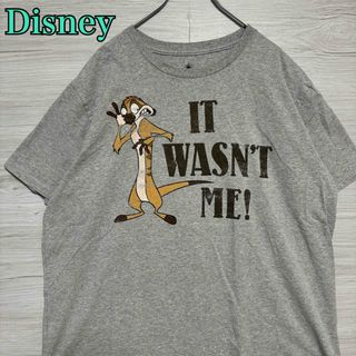 ディズニー(Disney)の【両面デザイン】ライオンキング　Tシャツ　XLサイズ　ティモン　プンバァ　希少(Tシャツ/カットソー(半袖/袖なし))