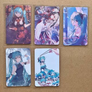 初音ミク　Photo Card　カード　５枚セット　②(カード)