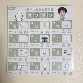 アンニョン韓国語教室　漢字から覚える「魔法のポスター」（vol.3）(語学/参考書)