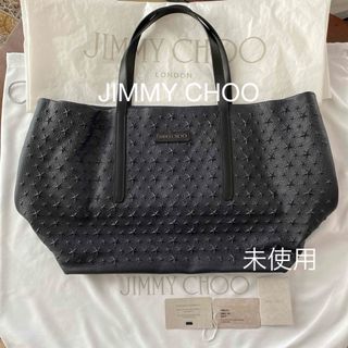 未使用 JIMMY CHOO ジミーチュウ トートバッグ ピムリコ ネイビー