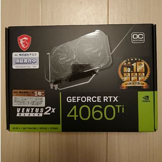 エヌビディア(NVIDIA)のMSI GeForce RTX 4060 Ti VENTUS 2X BLACK…(PCパーツ)