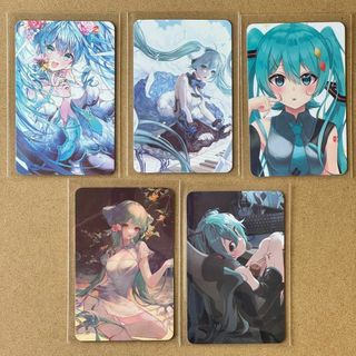 初音ミク　Photo Card　カード　５枚セット　④(カード)