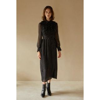 ERADIE シフォンドットプリーツワンピース(ロングワンピース/マキシワンピース)