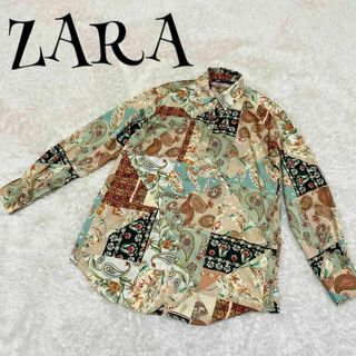 ザラ(ZARA)のZARA ザラ ☆ 柄シャツ 花柄シャツ 長袖商品 総柄(シャツ/ブラウス(長袖/七分))