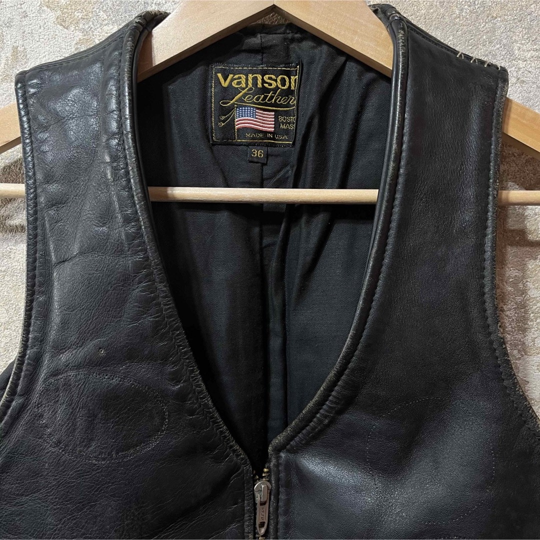 VANSON - USA製 VANSON バンソン レザーベストの通販 by 512 VANSON - USA製 VANSON バンソン レザーベストの通販 by 512