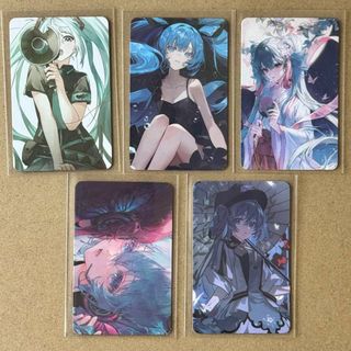 初音ミク　Photo Card　カード　５枚セット　⑤(カード)