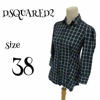 ディースクエアード(DSQUARED2)のDSQUARED2 ディースクエアード ☆ チェック柄シャツ 38(シャツ)