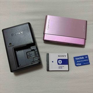 ソニー(SONY)のSONY Cyber-shot デジタルカメラDSC-T77 ピンク(コンパクトデジタルカメラ)