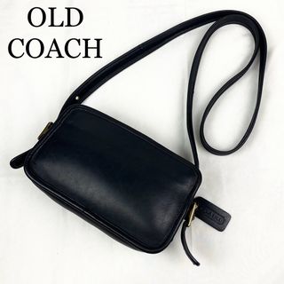 コーチ(COACH)のCOACH オールドコーチ　ショルダーバッグ　ブラック　レザー　ゴールド金具(ショルダーバッグ)