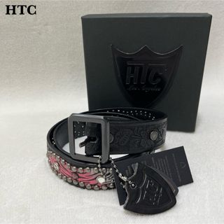 HTC - 【Special】希少 新品未使用 HTC スタッズベルト ピンク 彫刻 手彫り