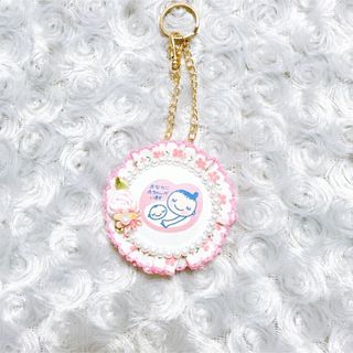 ハンドメイド♡マタニティマークキーホルダー♡ロゼットタイプ♡(マタニティ)