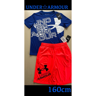 アンダーアーマー(UNDER ARMOUR)の新品タグ付き　160㎝　UNDERARMOURアンダーアーマーセットアップ(Tシャツ/カットソー)