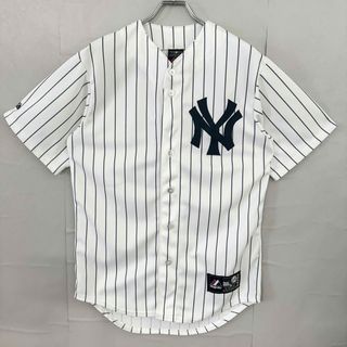 マジェスティック(Majestic)のマジェスティック MLB ベースボール シャツ ヤンキース 刺繍ロゴ 田中 将大(Tシャツ/カットソー(半袖/袖なし))