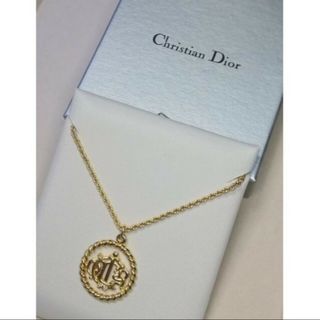 ディオール(Dior)の美品⭐クリスチャン・ディオール⭐クラシックDior💙ロゴチャームネックレス(ネックレス)