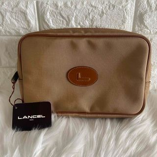 ランセル(LANCEL)のLANCELランセル　ベージュ　メンズバック　クラッチバック(セカンドバッグ/クラッチバッグ)