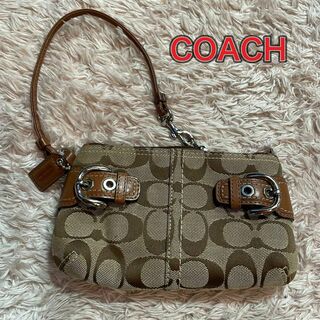 コーチ(COACH)のCOACH シグネチャー ミニポーチ　リストレット(その他)