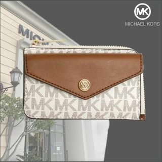 マイケルコース(Michael Kors)のMICHAEL KORS Jet Set Travel カードホルダー バニラ(コインケース)