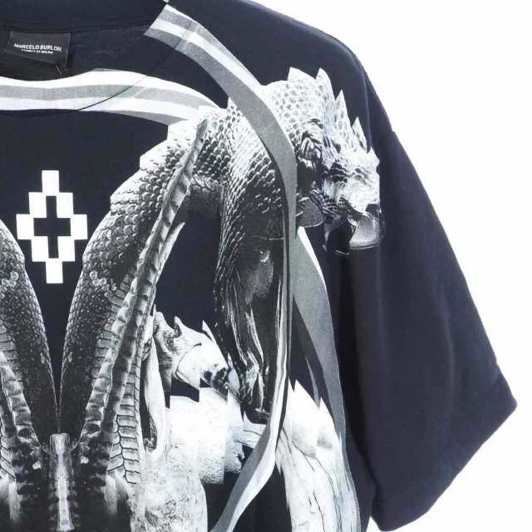 MARCELO BURLON(マルセロブロン)のマルセロバーロン マルセロブロン オーロラ Tシャツ 半袖 ロゴ S ブラック  メンズのトップス(Tシャツ/カットソー(半袖/袖なし))の商品写真