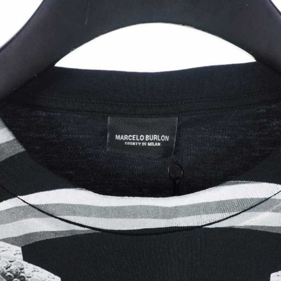 MARCELO BURLON(マルセロブロン)のマルセロバーロン マルセロブロン オーロラ Tシャツ 半袖 ロゴ S ブラック  メンズのトップス(Tシャツ/カットソー(半袖/袖なし))の商品写真