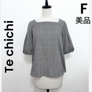 テチチ(Techichi)の【Te chichi】テチチ 美品 ブラウス チェック バルーン袖(シャツ/ブラウス(半袖/袖なし))