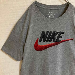 ナイキ(NIKE)のナイキスウッシュビッグロゴTシャツNIKE霜降りグレーTEE半袖niketシャツ(Tシャツ/カットソー(半袖/袖なし))