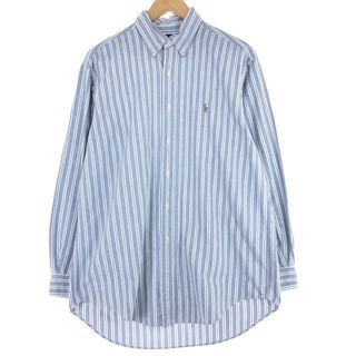 ラルフローレン(Ralph Lauren)の古着 ラルフローレン Ralph Lauren YARMOUTH 長袖 ボタンダウンストライプシャツ メンズL /eaa443664(シャツ)